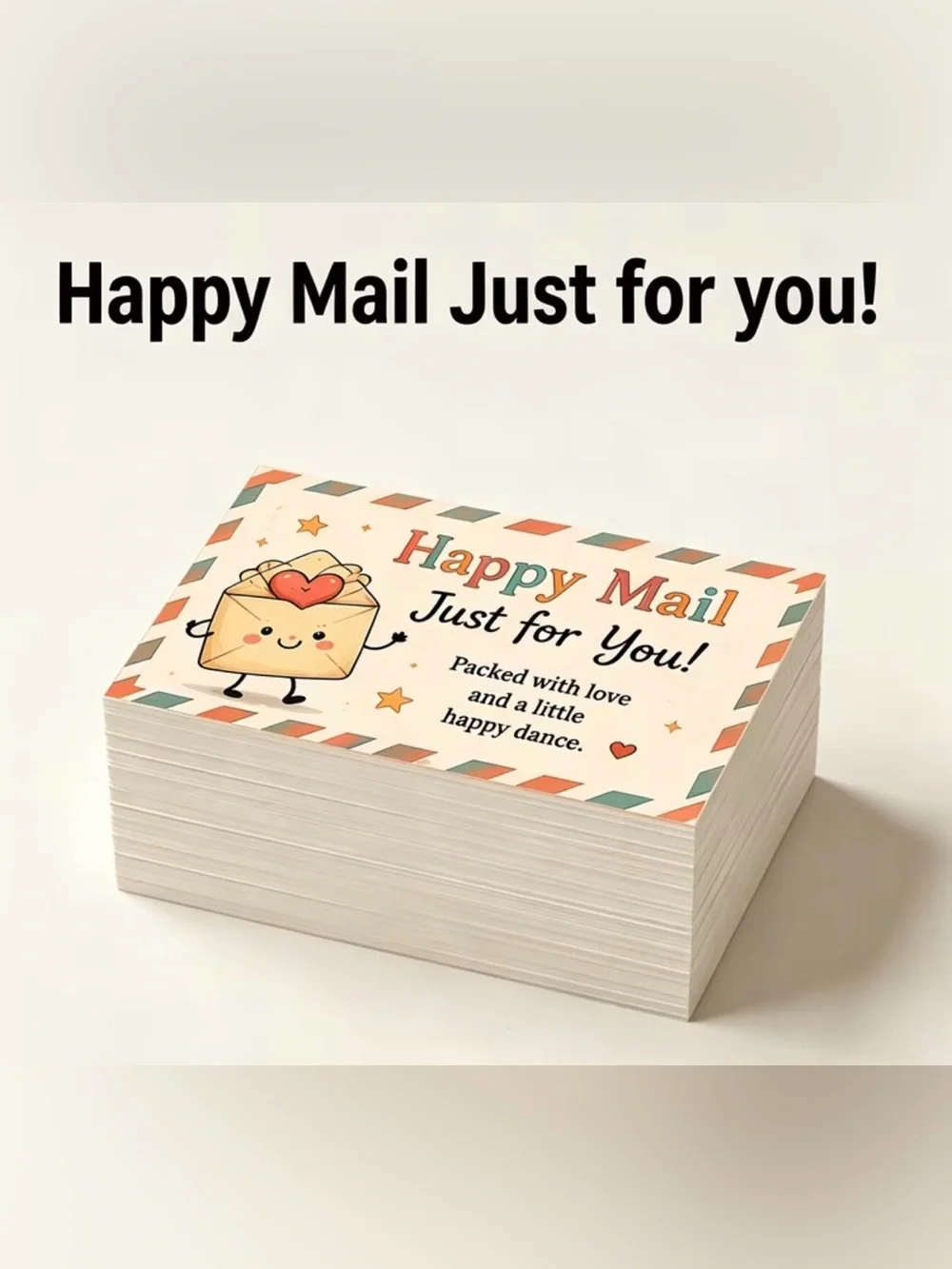 50 “Happy Mail Just for You” Business Cards